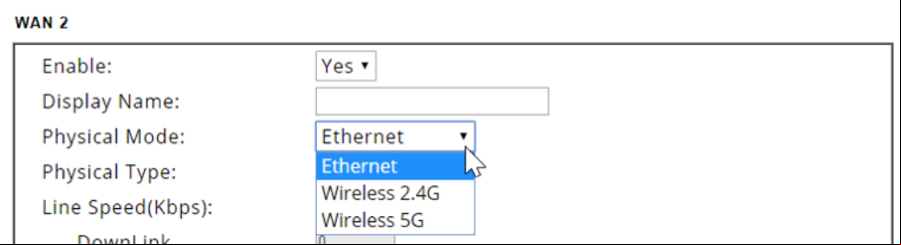 Draytek Wireless WAN 4