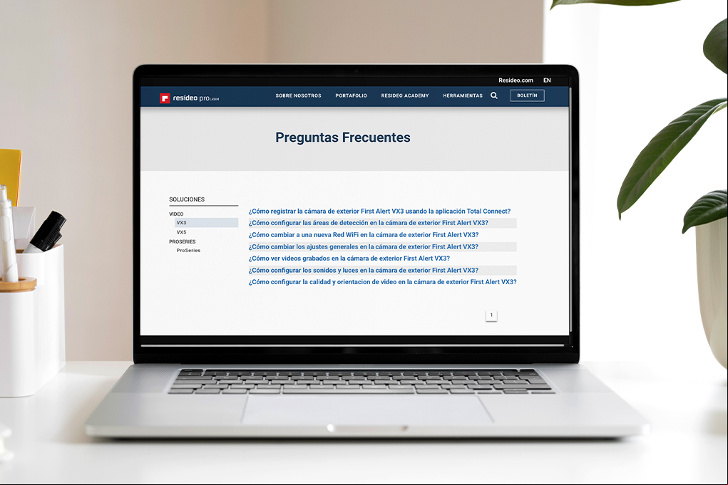 Resideo estrena un nuevo espacio de preguntas frecuentes en su sitio web