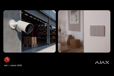 La Ajax BulletCam y el Ajax LightSwitch galardonados con los premios Red Dot Awards