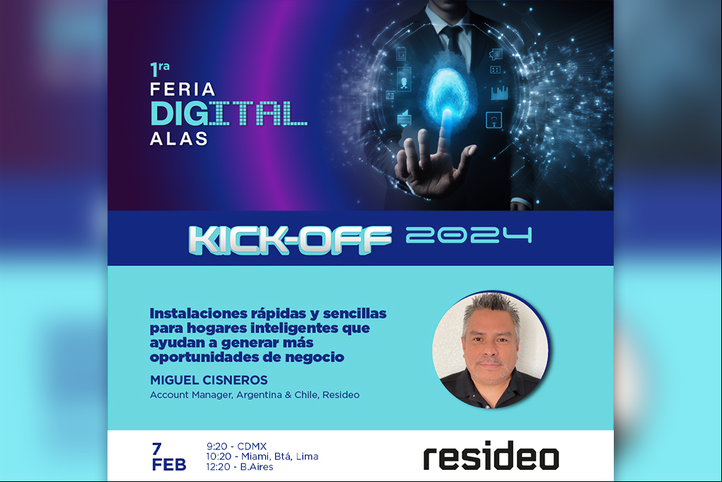 Resideo presente en la primera Feria Digital ALAS